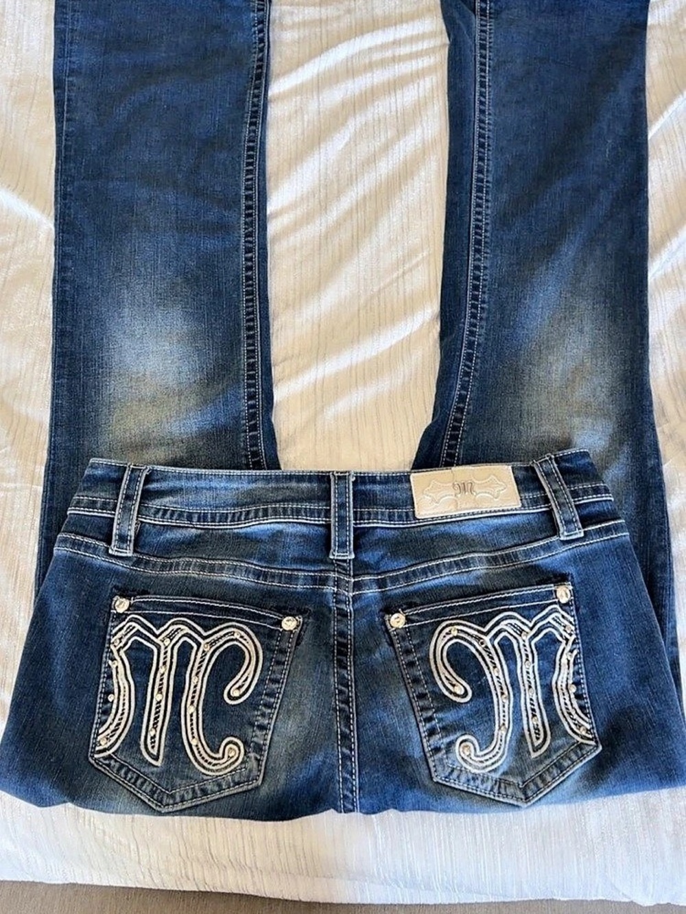 Miss Me Boot Cut Jeans Blue Waist 29